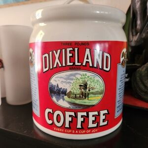 Red Coffee Storage Jar